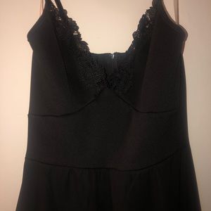 Black dress with short